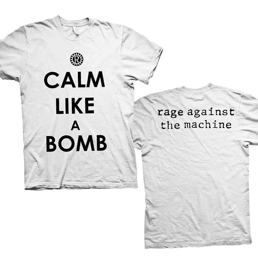 Rage Against The Machine - Calm Like A Bomb Heren Tshirt - Wit